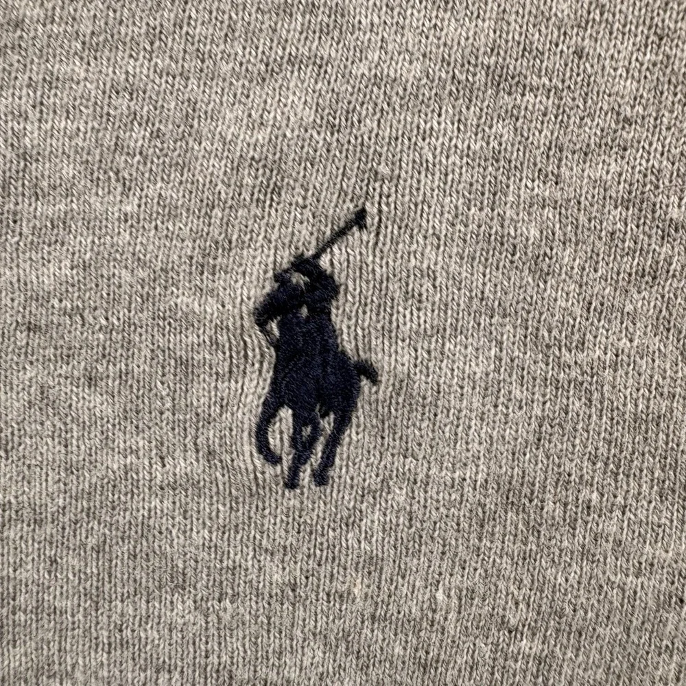 VTG Polo Ralph Lauren Mens V-Neck Gray Cotton Medium Classic Sweater Vest Preppy